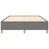 vidaXL Bedframe zonder matras stof donkergrijs 140x200 cm