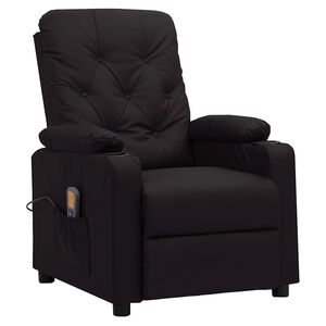 vidaXL Massagestoel kunstleer zwart