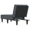 vidaXL Chaise longue fluweel donkergrijs