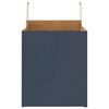 vidaXL Papieren zakken 50 st met hengsels 32x22x24 cm blauw