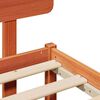 vidaXL Bedframe Wasbruin 160 x 200 cm Massief grenenhout