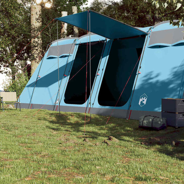 vidaXL Tunneltent voor gezin 8-persoons waterdicht blauw