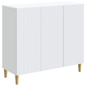 vidaXL Dressoir Wit 89 x 34,5 x 80 cm Bewerkt hout
