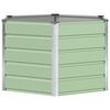 vidaXL Plantenbak Pastel Groen 129 x 129 x 75 cm Staal