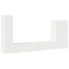 vidaXL TV Wandkast Set 6 st 98 x 31 x 29,5 cm Hoogglans wit