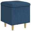 vidaXL Ottoman met Opbergruimte Blauw 40 x 40 x 45 cm Stof