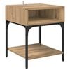 vidaXL Nachtkastje Artisan Eiken 40 x 40 x 50 cm Bewerkt hout