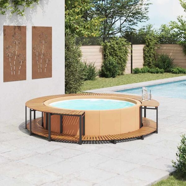 vidaXL Spa-ombouw 273x53 cm massief acaciahout