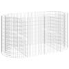 vidaXL Gabion plantenbak verhoogd 200x100x100 cm gegalvaniseerd ijzer