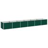 vidaXL Verhoogd Tuinbed Groen 480 x 80 x 55 cm koudgewalst stalen