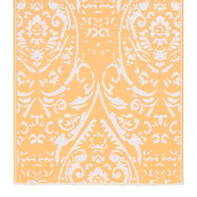 vidaXL Buitenkleed 120x180 cm PP oranje en wit