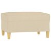vidaXL Voetenbank 70x55x41 cm stof cr&egrave;mekleurig