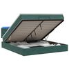 vidaXL Ottoman Bed met Matrassen en LED Donkergroen 140 x 200 cm