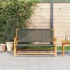 vidaXL Tuinmeubelen Grijs 122 x 78 x 73cm Massief acaciahout