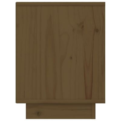 vidaXL Nachtkastje 40x30x40 cm massief grenenhout honingbruin