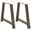 vidaXL Eettafelpoten 2 st A-vormig 100x(72-73) cm staal