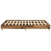 vidaXL Bedframe zonder matras 150x200 cm spaanplaat bewerkt hout
