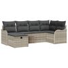 vidaXL Tuin Sofa Set 6 st Poly riet