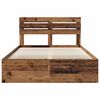vidaXL Bedframe met hoofdeinde Oudhout 140 x 190 cm Massief grenenhout