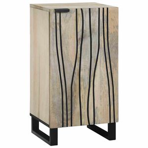 vidaXL Dressoir Wit 40 x 33 x 75 cm massief mangohout