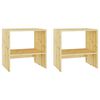vidaXL Nachtkastjes 2 st 40x30,5x40 cm massief vurenhout