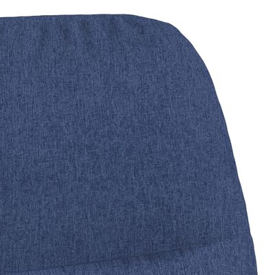 vidaXL Relaxstoel stof blauw