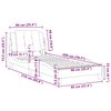 vidaXL Bedframe zonder matras "Zadar" kunstleer bruin 90x200 cm