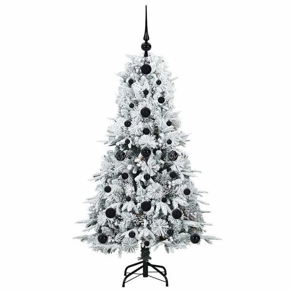 vidaXL Kunstmatige Inklapbare Kerstboom Wit 120 cm PE en PVC