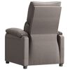 vidaXL Fauteuil verstelbaar stof taupe
