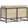 vidaXL Opbergbox met deksel 80x40x51,5 cm bewerkt hout sonoma eiken