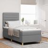 vidaXL Boxspringbed met matras Lichtgrijs 80 x 200 cm Stof