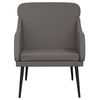 vidaXL Fauteuil 63x76x80 cm kunstleer grijs