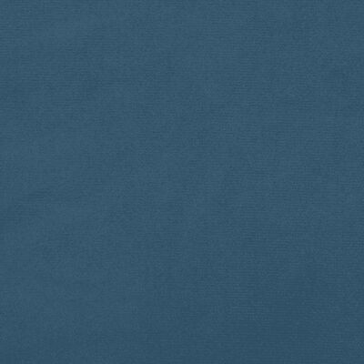 vidaXL Boxspring met matras fluweel donkerblauw 180x200 cm