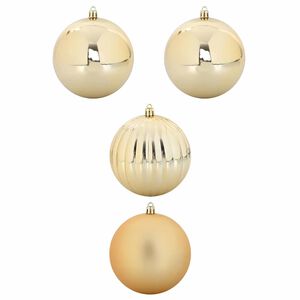 vidaXL Kerstbal Set XXL 4 pcs Goud Kunststof