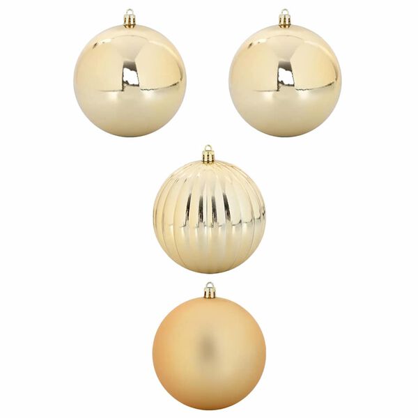 vidaXL Kerstbal Set 4 pcs Goud Kunststof