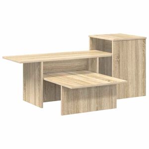vidaXL Wandtafel Sonoma Eiken 91,5 x 35 x 38,5 cm Bewerkt hout