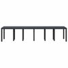 vidaXL Tuin Eettafel Antraciet 350 x 100 x 73 cm poly rattan