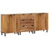 vidaXL Dressoir set 3 st 180 x 33 x 75 cm Massief Acaciahout