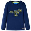 Kindershirt met lange mouwen 128 marineblauw