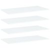 vidaXL Wandschappen 4 st 80x40x1,5 cm bewerkt hout wit