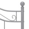 vidaXL Bedframe metaal grijs 120x200 cm