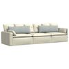 vidaXL Sofa Kussens 2 stuks Lichtgrijs 120 x 40 cm Cordstof