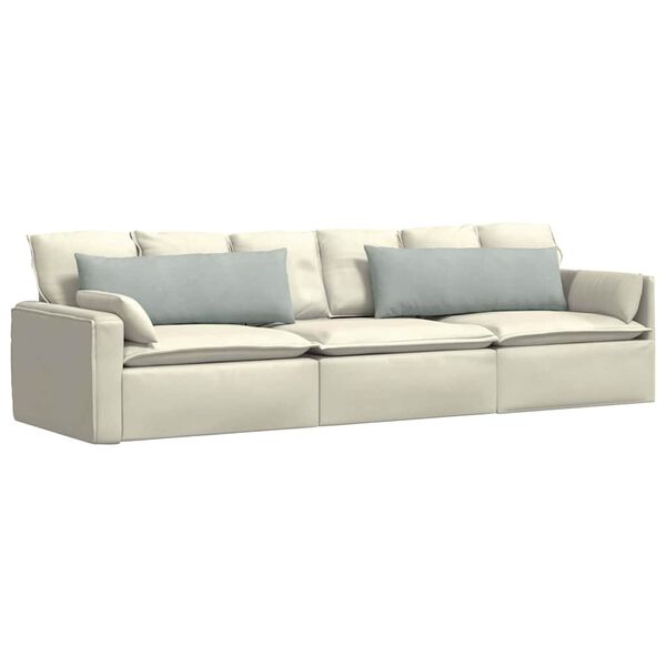 vidaXL Sofa Kussens 2 stuks Lichtgrijs 120 x 40 cm Cordstof