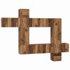 vidaXL Tv-meubelset Wandgemonteerd 10 pcs Oud Hout Bewerkt hout