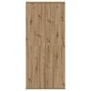 vidaXL Schoenenkast Artisan Eiken 80 x 39 x 178 cm Bewerkt hout
