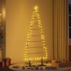 vidaXL Metalen kerstboom met standaard Zwart 180 cm Staal