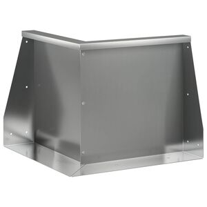vidaXL Keerwand 50 x 50 x 40 cm Gegalvaniseerd staal zilver