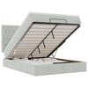 vidaXL Ottoman bed met matrassen 140x190cm fluweel lichtgrijs