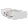 vidaXL Bedframe met lades bewerkt hout wit 90x200 cm