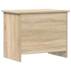 vidaXL Opbergkist met opslag Sonoma Eiken 60 x 40 x 50 cm Bewerkt hout